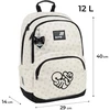 Kite School backpack K26-585M-2. baltas col.. 29x14x40 cm