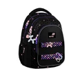 Kite School backpack K26-8001M-1. juodas/pink. 29x17x40 cm