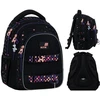 Kite School backpack K26-8001M-1. juodas/pink. 29x17x40 cm