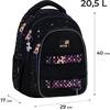 Kite School backpack K26-8001M-1. juodas/pink. 29x17x40 cm
