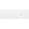 Natec Tang US Belaidė klaviatūra BT + 2.4 GHz quiet Slim baltas