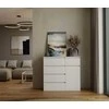 Top E Shop MALWA 1D5S Baltas CHEST OF DRAWERS