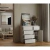 Top E Shop MALWA 1D5S Baltas CHEST OF DRAWERS