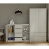 „Top E Shop“ komoda su 2 durelėmis ir 4 stalčiais, kašmyro spalvos