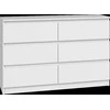 Top E Shop Komoda - Topeshop M6 120 BIEL Balta 2x3