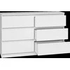 Top E Shop Komoda - Topeshop M6 120 BIEL Balta 2x3