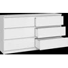 Top E Shop Baldų Komoda - Topeshop M6 140 Biel 2x3, Balta