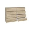 Top E Shop Komoda - Topeshop M8 140 Sonoma, Balta