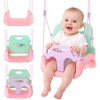 Kruzzel 3-in-1 pastel children's swing