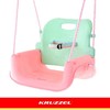 Kruzzel 3-in-1 pastel children's swing