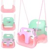 Kruzzel 3-in-1 pastel children's swing