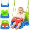 Kruzzel 3-in-1 žalias and mėlynas children's swing