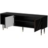 Laikiklis Cama Meble Cama 3D MOUNTAIN TV cabinet 154x40x55 juodas + auksinis