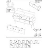 Laikiklis Cama Meble Cama 3D MOUNTAIN TV cabinet 154x40x55 juodas + auksinis