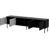 Cama Meble Cama CORTINA 4D TV cabinet 200x40x55 juodas