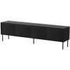 Cama Meble Cama CORTINA 4D TV cabinet 200x40x55 juodas