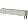 Laikiklis Cama Meble Cama FELLINI TV spintelė 200x40x52 kašmyro + alyvuotas ąžuolo stalviršis