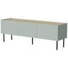 Laikiklis Cama Meble Cama FELLINI TV spintelė 150x40x52 alyvuogių + alyvuoto ąžuolo stalviršis