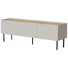 Laikiklis Cama Meble Cama FELLINI TV spintelė 150x40x52 kašmyro + alyvuotas ąžuolo stalviršis
