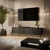 Cama Meble Cama LUCCA 4D TV cabinet 200x40x59 juodas