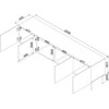 Laikiklis Cama Meble Cama RTV cabinet ISLA 200x40x60 mat juodas