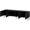 Laikiklis Cama Meble Cama RTV cabinet ISLA 200x40x60 mat juodas