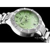 Laikrodis BISSET BSBE18 WOMEN'S WATCH - sidabrinis/žalias (zb547a)
