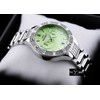 Laikrodis BISSET BSBE18 WOMEN'S WATCH - sidabrinis/žalias (zb547a)