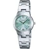 Moteriškas laikrodis Casio LTP-1241D-3A, su dėžute, žalsvas ciferblatas