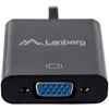LANBERG AD-0017-BK adapteris HDMI-A M ->VGA F su garso kabeliu