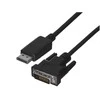 LANBERG CA-DPDV-10CU-0010-BK Lanberg kabelis Displayport(M) V1.2->DVI-D(M)(24+1) 1m Juodas DUAL LINK