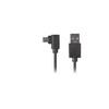 LANBERG CA-USBM-13CC-0018-BK laidas USB Micro-B M ->A M 2.0 kairysis / dešinysis kampas Easy-USB 1,8 m Juodas