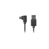 LANBERG CA-USBM-13CC-0018-BK laidas USB Micro-B M ->A M 2.0 kairysis / dešinysis kampas Easy-USB 1,8 m Juodas