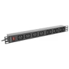 LANBERG RACK PDU POWER STRIP 19" 1U 16A 2M 4X C19 6X IEC C13 Juodas C20