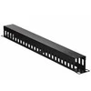 LANBERG AK-1201-B cable management panel type A 19 1U juodas