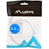 LANBERG patchcord kat.6 0,5m baltas