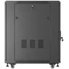 19" 18U 600 × 800 Juodas FLOOR-STANDING RACK CABINET WITH GLASS DOOR, LANBERG (FLAT PACK)