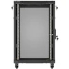 19" 18U 600 × 800 Juodas FLOOR-STANDING RACK CABINET WITH PERFORATED DOOR, LANBERG (FLAT PACK)