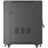 19" 18U 600 × 800 Juodas FLOOR-STANDING RACK CABINET WITH PERFORATED DOOR, LANBERG (FLAT PACK)