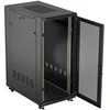 19" 27U 600 × 1000 Juodas FLOOR-STANDING RACK CABINET WITH PERFORATED DOOR, LANBERG (FLAT PACK)
