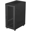 19" 27U 600 × 1000 Juodas FLOOR-STANDING RACK CABINET WITH PERFORATED DOOR, LANBERG (FLAT PACK)