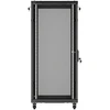 19" 27U 600 × 1000 Juodas FLOOR-STANDING RACK CABINET WITH PERFORATED DOOR, LANBERG (FLAT PACK)