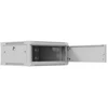 Lanberg prie sienos montuojama instaliacinė spintelė 19" 4U 600X600 | WF01-6604-00S | Pilkas