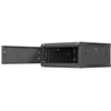 Lanberg Sieninė instaliacinė spintelė 19" 4U 600X600 | WF01-6604-00B | Juodas