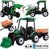 Jokomisiada Large electric TRACTOR battery operated for children trailer bucket PA0320