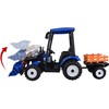 Jokomisiada Large electric TRACTOR battery operated for children trailer bucket PA0320