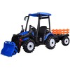 Jokomisiada Large electric TRACTOR battery operated for children trailer bucket PA0320