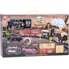 Jokomisiada Large Retro Train Locomotive Remote Control Train Light Steam Sound RC0700