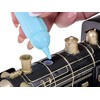 Jokomisiada Large Retro Train Locomotive Remote Control Train Light Steam Sound RC0700