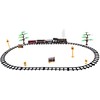 Jokomisiada Large Retro Train Locomotive Remote Control Train Light Steam Sound RC0700